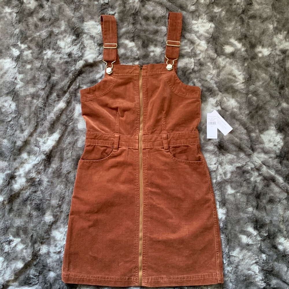 NWT American Eagle Corduroy Overall Minidress
